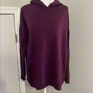 Eileen Fisher Purple super soft Hooded Sweatshirt M